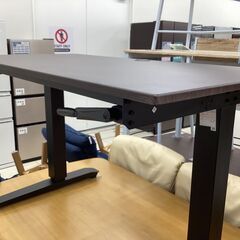 昇降デスク(手動) マーフィー2 ニトリ ブラウン×ブラック