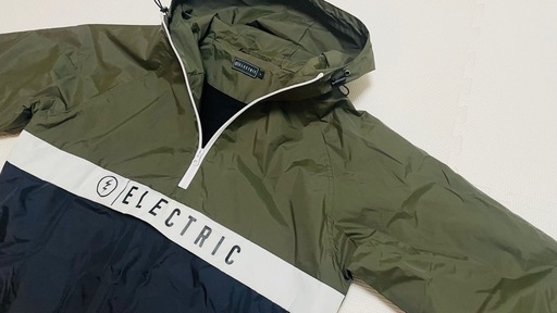 2517.【希少】ELECTRIC Lサイズ エレクトリック ナイロンパーカー 裏ボア コーチジャケット パーカー ウェア ゴーグル スノボー スキー ⭐︎以下検索ワード　オークリー  バートン　ボルコム