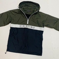 2517.【希少】ELECTRIC Lサイズ エレクトリック ナイロンパーカー 裏ボア コーチジャケット パーカー ウェア ゴーグル スノボー スキー ⭐︎以下検索ワード　オークリー  バートン　ボルコム　の画像