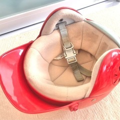 F・Horse　ヘルメット　赤　レディース　アクティブモータースポーツ　原付バイク用の画像