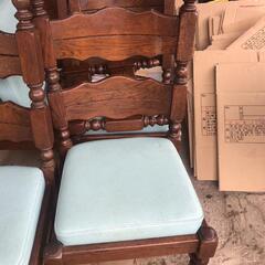 椅子5脚セット　レトロの画像