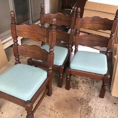 椅子5脚セット　レトロ