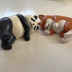 オブジェ　パンダ&いぬの画像