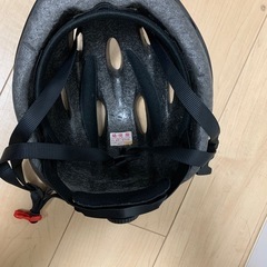 幼児用水玉模様青ヘルメット 47-51cmの画像