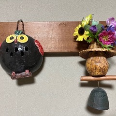 フクロウ　飾り　２品