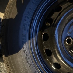 タイヤ 12インチ　軽トラ　軽貨物　145/80r12 155r12 前後違い　の画像