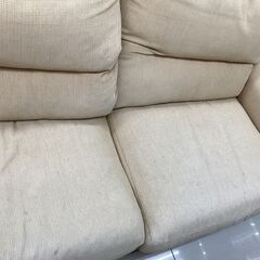 2人掛けソファー　テラソー　シミ有　ファブリックの画像