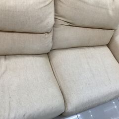 2人掛けソファー　テラソー　シミ有　ファブリックの画像