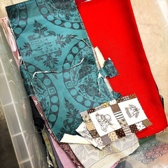 布(洋物少し、着物多め)、ハギレ、まとめての画像