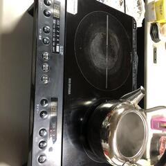 値下げ【松本市引き取り限定】アイリスオーヤマ２口IHコンロ（2022年月）の画像