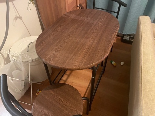LOWYA 折り畳み式\nローテーブルとダイニングテーブル