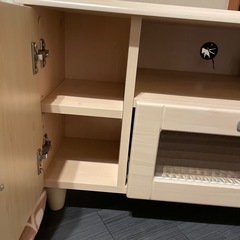 テレビ台。引き出し付き。上の段にはDVDの録画機入ります。の画像