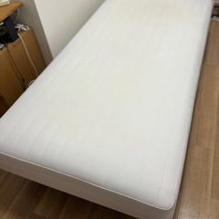 無印良品脚付マットレスシングル (han) 糸貫のベッド《シングルベッド》の中古あげます・譲ります｜ジモティーで不用品の処分