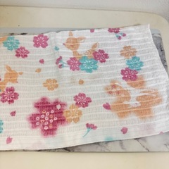 奈良公園 限定 ガーゼタオル 少し大きめ パステル 鹿の画像