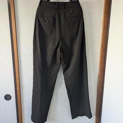 【極美品】ユニクロ　タックワイドパンツ（丈長め) レディースL