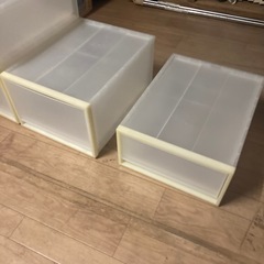 定価8000円　無印良品　ポリプロピレン　収納ケース　　小中の画像