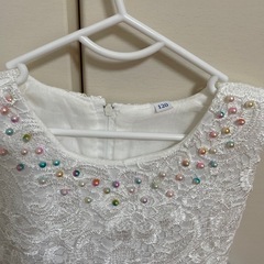 虹色パールのロングドレス 120 の画像