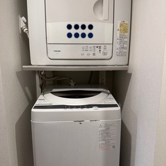衣類乾燥機、洗濯機(東芝、ED-458、AW-5G9)