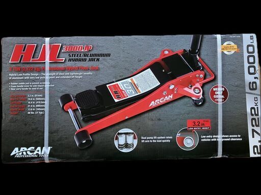 【新品】アルカン 3トン ジャッキ モデル：HJL3000JP