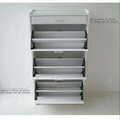 スリムシューズボックス３段の画像