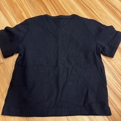 COMME CA ISM ブラック Tシャツ デニムポケット付きの画像