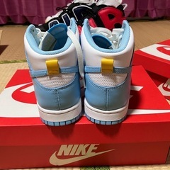 NIKE ダンク　水色ホワイト　ハイの画像