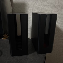 山崎実業　重ねられる スリム 蓋付き ルーター収納 ケース ブラックの画像