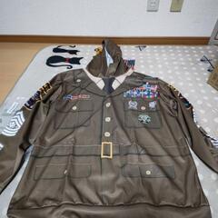 上着風のプリントのパーカー