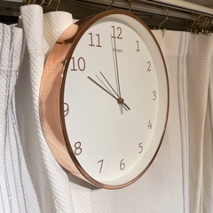 ピンクゴールド　30cm 掛け時計