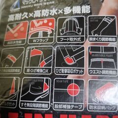 【最終値下げ】5000円→4500 →4000円→3000円 早いもの勝ち【新品】レインウェアーの画像