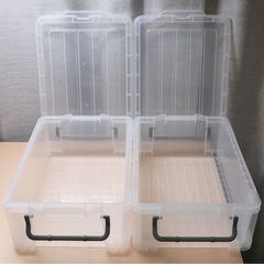 JEJアステージ NCボックス13 バックルコンテナ クリア 日本製 2個（美品）の画像
