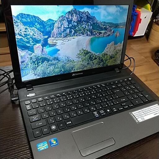 整備済み 高速SSD搭載 ノートパソコン Gateway core i5 パソコン PC 無線LAN内蔵 バッテリー良好 ※SSD1年保証