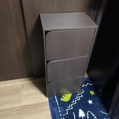 扉つき三段ボックス

