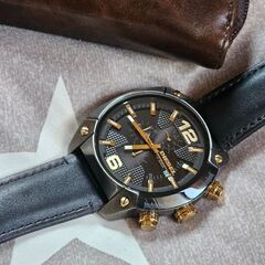 DIESEL　オーバーフロー　DZ-4375　稼働品　腕時計