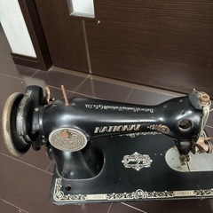 【取引決定】昭和レトロ　ナショナル　ミシン　アンティーク の画像