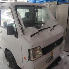 札幌発　スバル　サンバー　軽トラック　切替4WD　 車検あります。