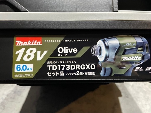 Makitaインパクトドライバー　6.0Ahバッテリー2個　フルセット新品未開封