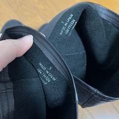 Asosレザーブーツの画像