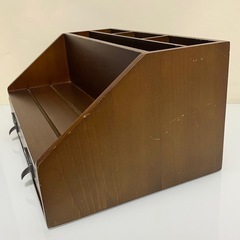アンティーク調木製棚 シェルフ 引き出し 収納の画像