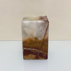 天然石 ペン立て 小物入れ オブジェの画像