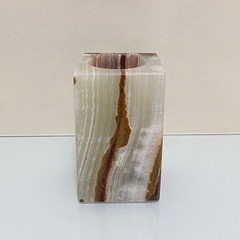 天然石 ペン立て 小物入れ オブジェの画像