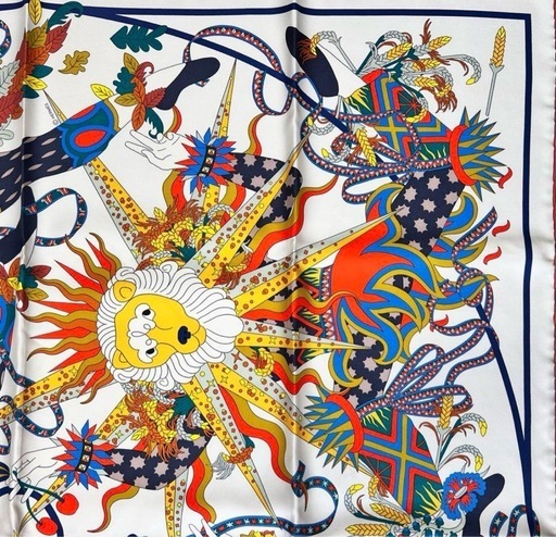 未使用　HERMES エルメス カレ 90 四季の祭典
