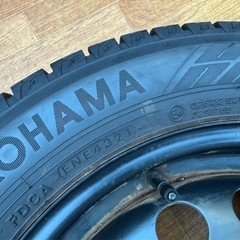 トヨタ 純正 15インチ スチールホイール★YOKOHAMA 185/60R15 1本のみ★ヤリス アクア カローラアクシオ シエンタ ヴィッツ ベルタ等に の画像