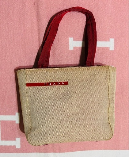 PRADA キャンバス ハンドバッグ