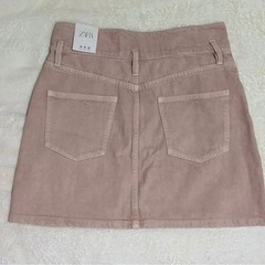 ZARA デニム Gジャン・スカート ピンク セットの画像