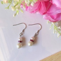 ピアスイヤリング4点セット『ホワイト系おまけ付き』の画像