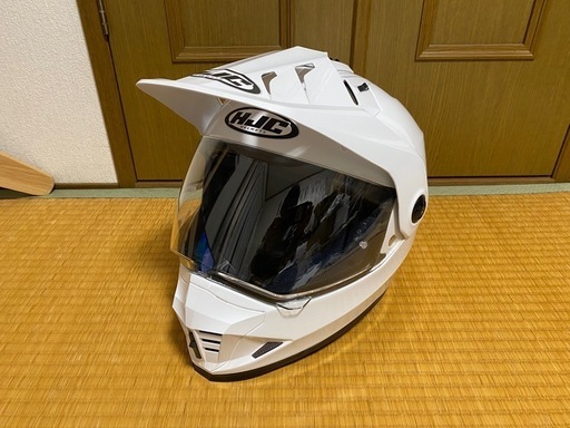 【値下げ】 HJC DS-X1 ソリッドホワイト サイズM B+COMインカム付き