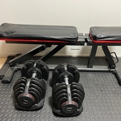 Motions（モーションズ）可変ダンベル40kg×2個＋インクラインベンチのセット