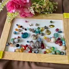 アクセサリー用ビーズまとめ売りセット『約50個おまけ付きの画像