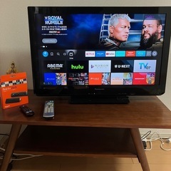 32inch テレビ+fivetvStick+テレビ台